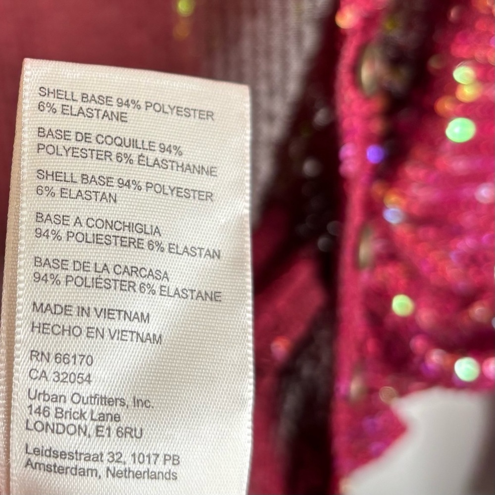 FREE PEOPLE SEQUIN BLOUSE - Picture 6 of 8
